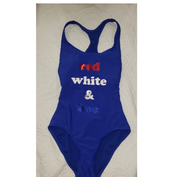 Blue One piece swimsuit - Picture 1 of 4